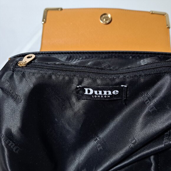Dune London Handle Bag / Color-Block Mustard & Red Fall Colors - Picture 4 of 16
